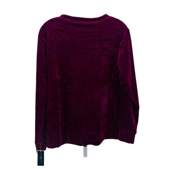 Karen Scott Velour Sweatshirt - Picture 4 of 5